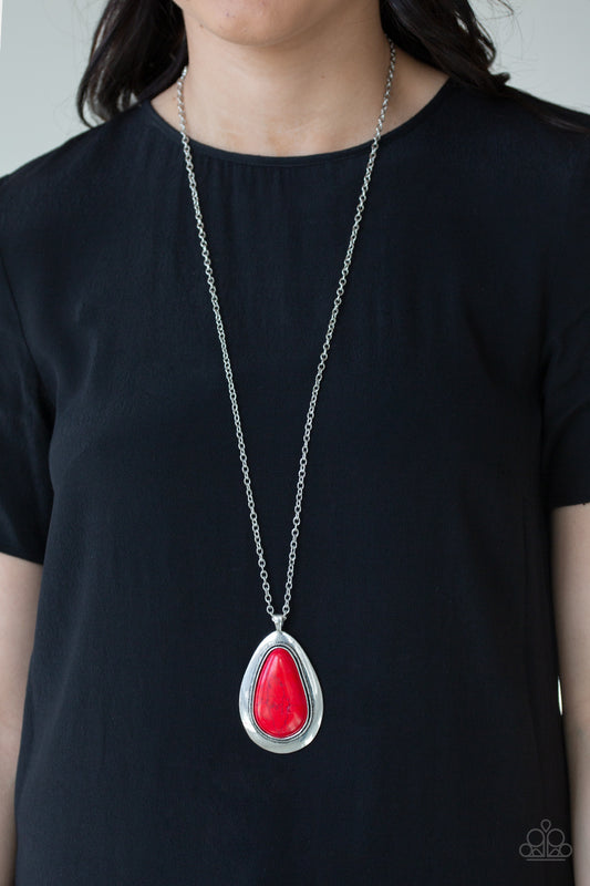 BADLAND To the Bone - Red- Paparazzi Accessories - Paparazzi Accessories 