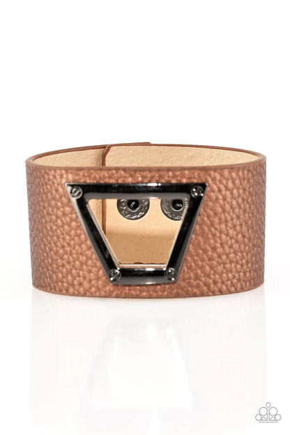 Power Play - Brown Urban Bracelet- Paparazzi Accessories
