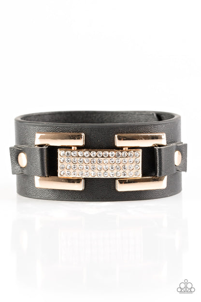 Going Platinum Black Urban Bracelet - Paparazzi Accessories 