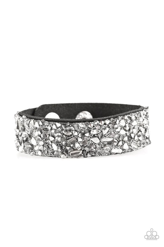 Stardust Sparkle - Silver Urban Bracelet - Paparazzi Accessories