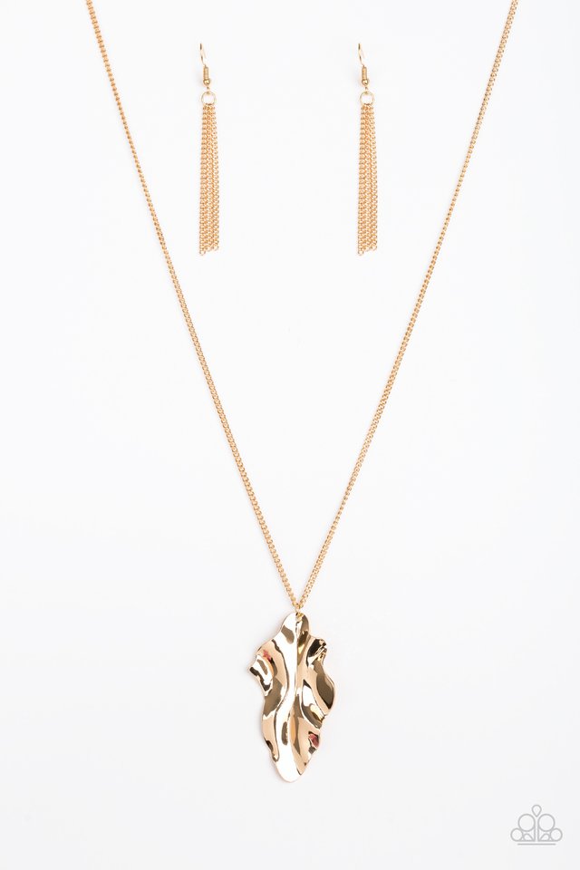 Fiercely Fall Gold Necklace - Paparazzi Accessories 