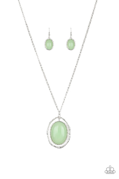 Harbor Harmony - Green Necklace - Paparazzi Accessories - Paparazzi Accessories 
