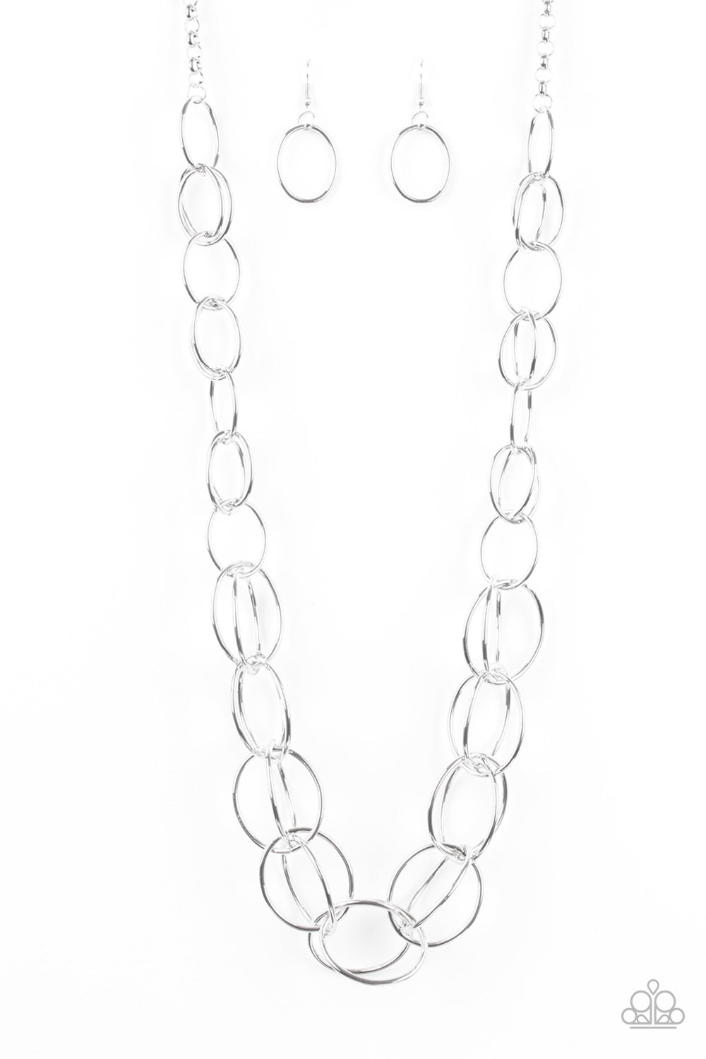 Elegantly Ensnared - Silver - Paparazzi Accessories 