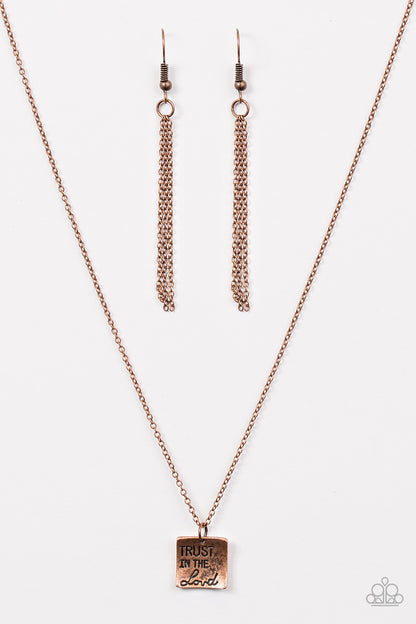 Trust In Faith - Copper - Paparazzi Accessories 