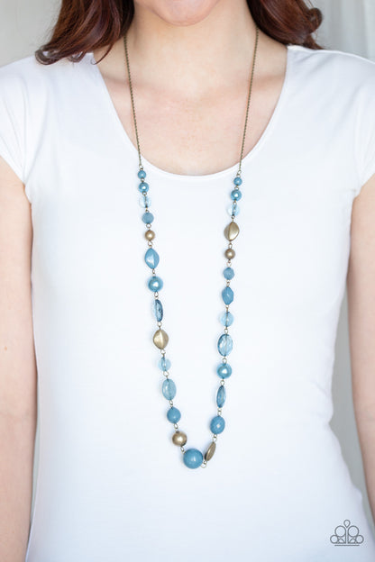 Secret Treasure - Blue Necklace - Paparazzi Accessories - Paparazzi Accessories 