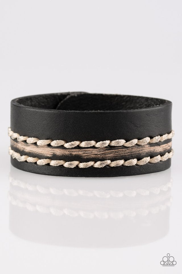 Beach Boy - Black Urban Bracelet - Paparazzi Accessories 