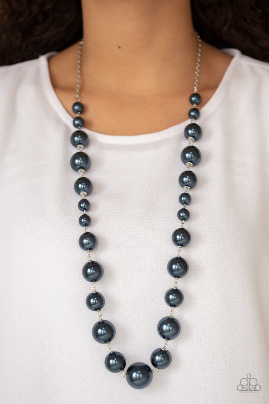 Pearl Prodigy - Blue Necklace - Paparazzi Accessories - Paparazzi Accessories 