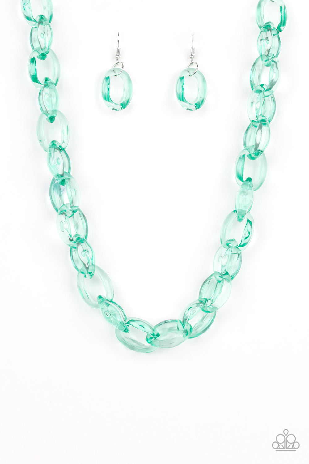 Ice Queen - Green Necklace - Paparazzi Accessories - Paparazzi Accessories 