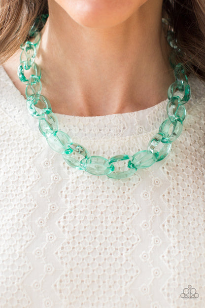 Ice Queen - Green Necklace - Paparazzi Accessories - Paparazzi Accessories 