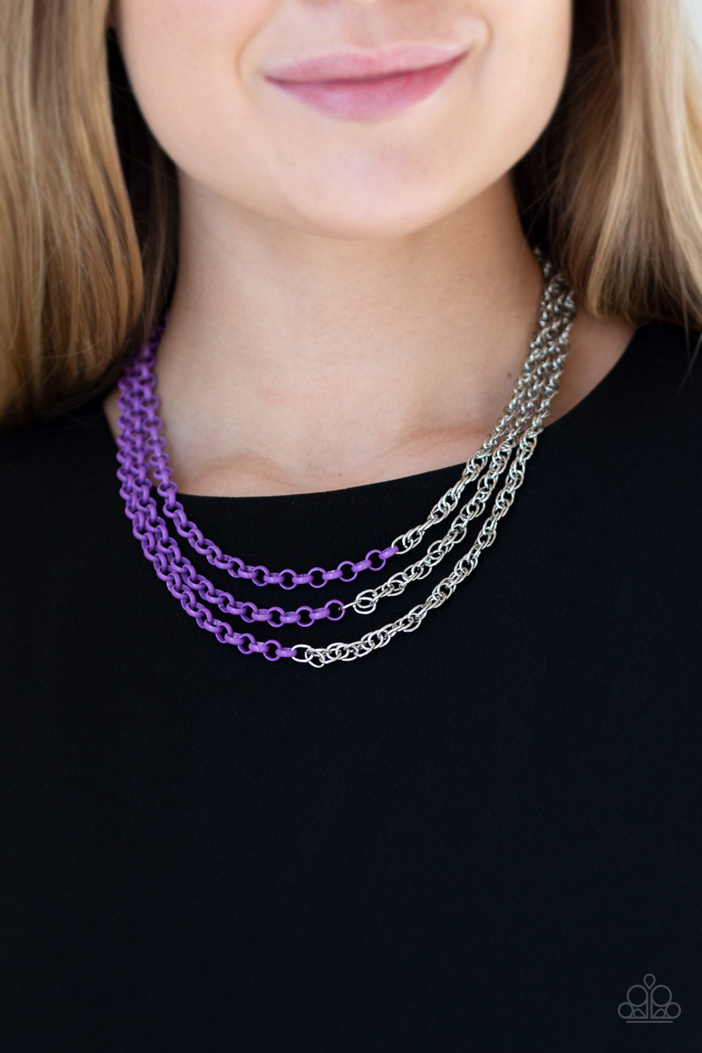 Turn Up The Volume - Purple Necklace - Paparazzi Accessories 