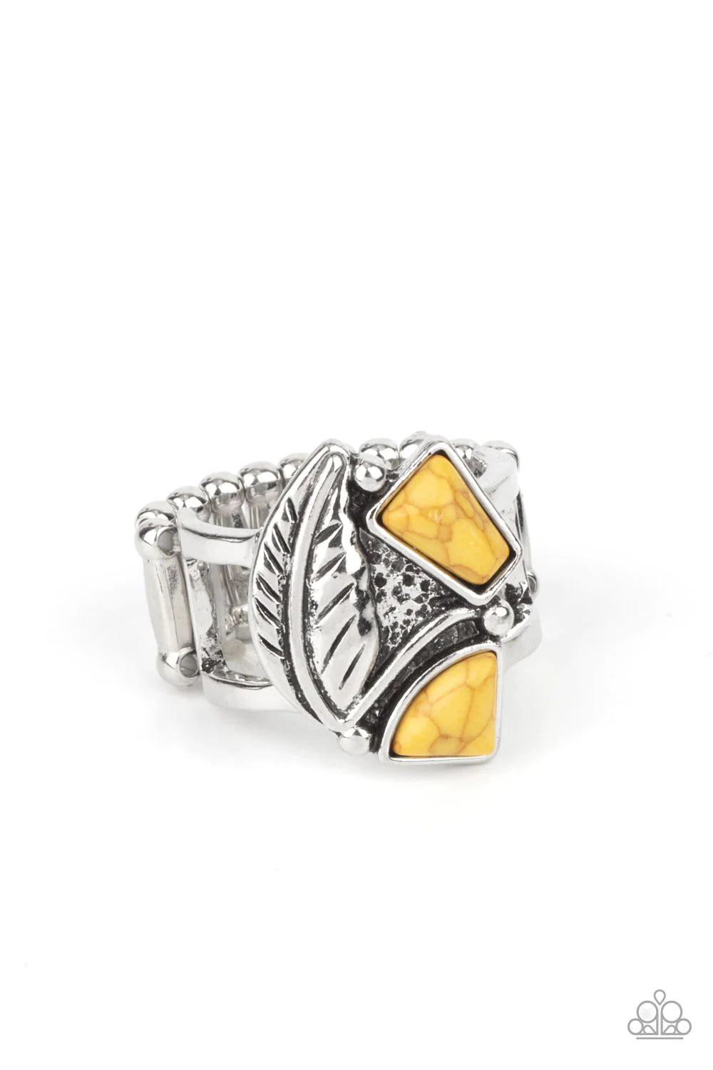Make the NEST of It - Yellow Ring - Paparazzi Accessories