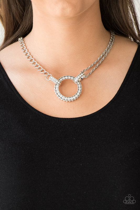 Razzle Dazzle - White Necklace - Paparazzi Accessories - Paparazzi Accessories 
