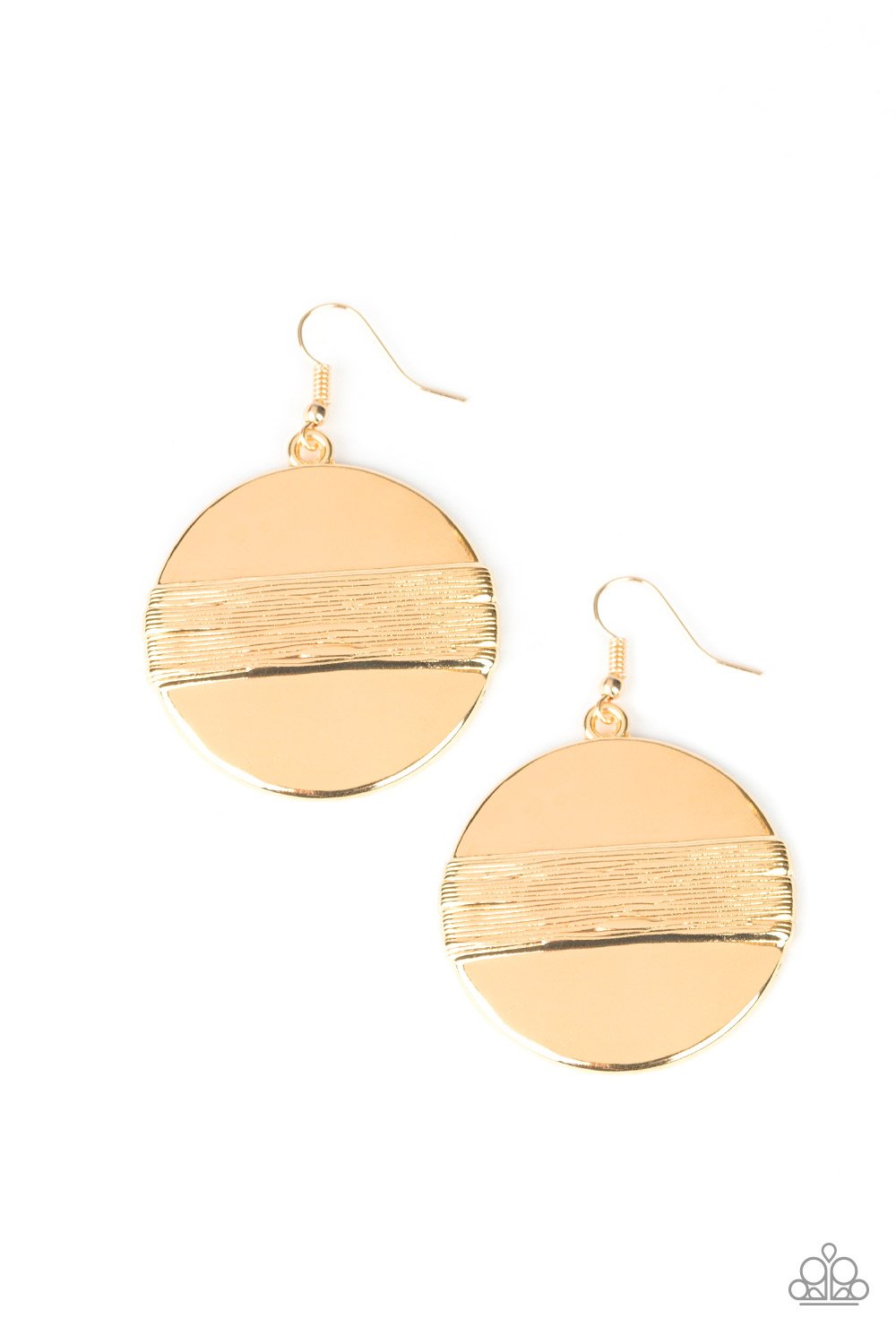 Ultra Uptown - Gold Earrings - Paparazzi Accessories - Paparazzi Accessories 