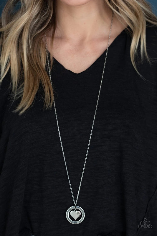 Always A Mother, Forever a Friend - Pink Necklace - Paparazzi Accessories - Paparazzi Accessories 